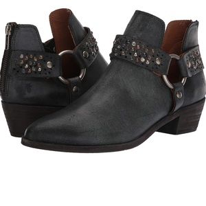 Frye Ray Deco harness stud ankle bootie